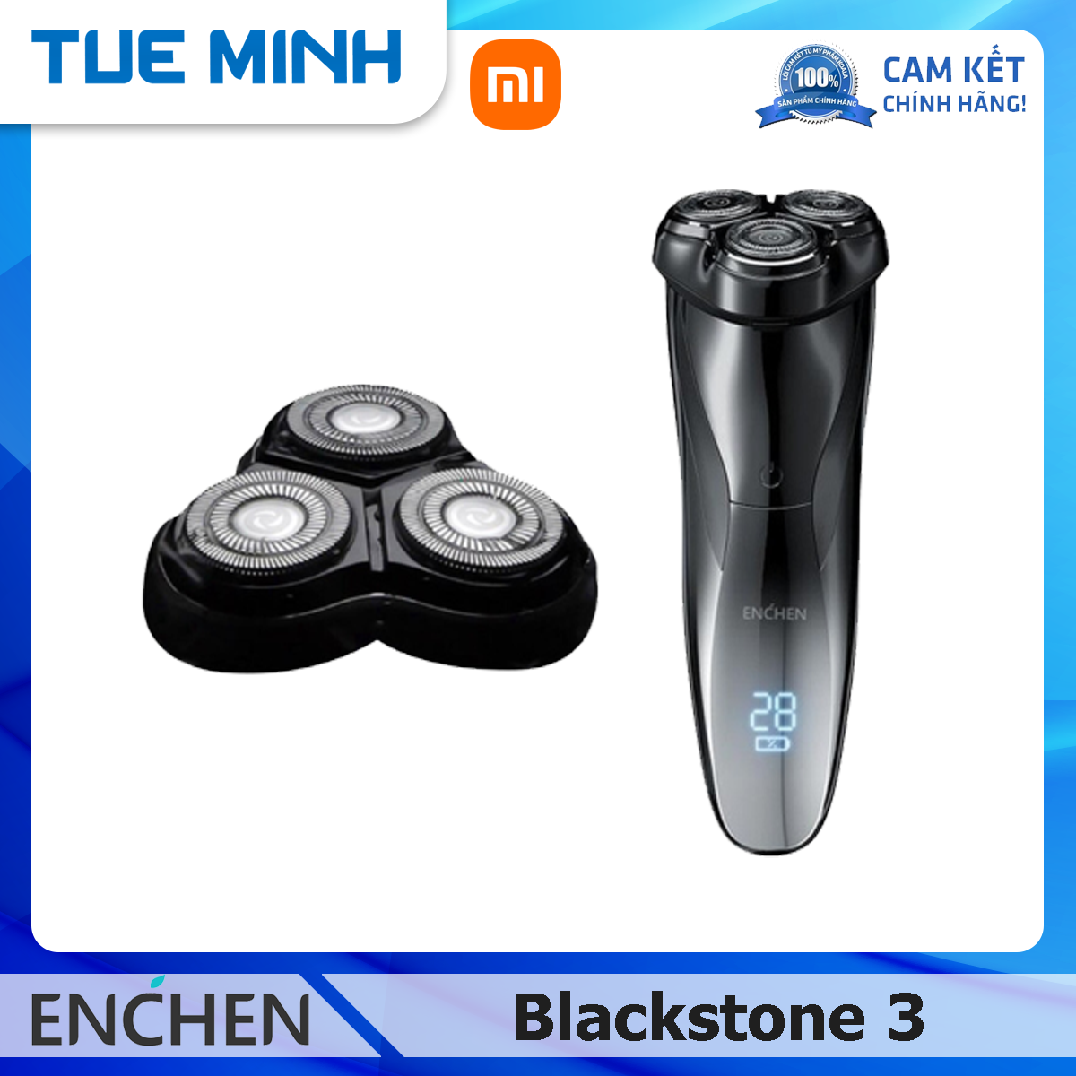 Máy cạo râu Enchen Blackstone 3 chống nước IPX7 - Hàng chính hãng, Bảo hành 6 tháng