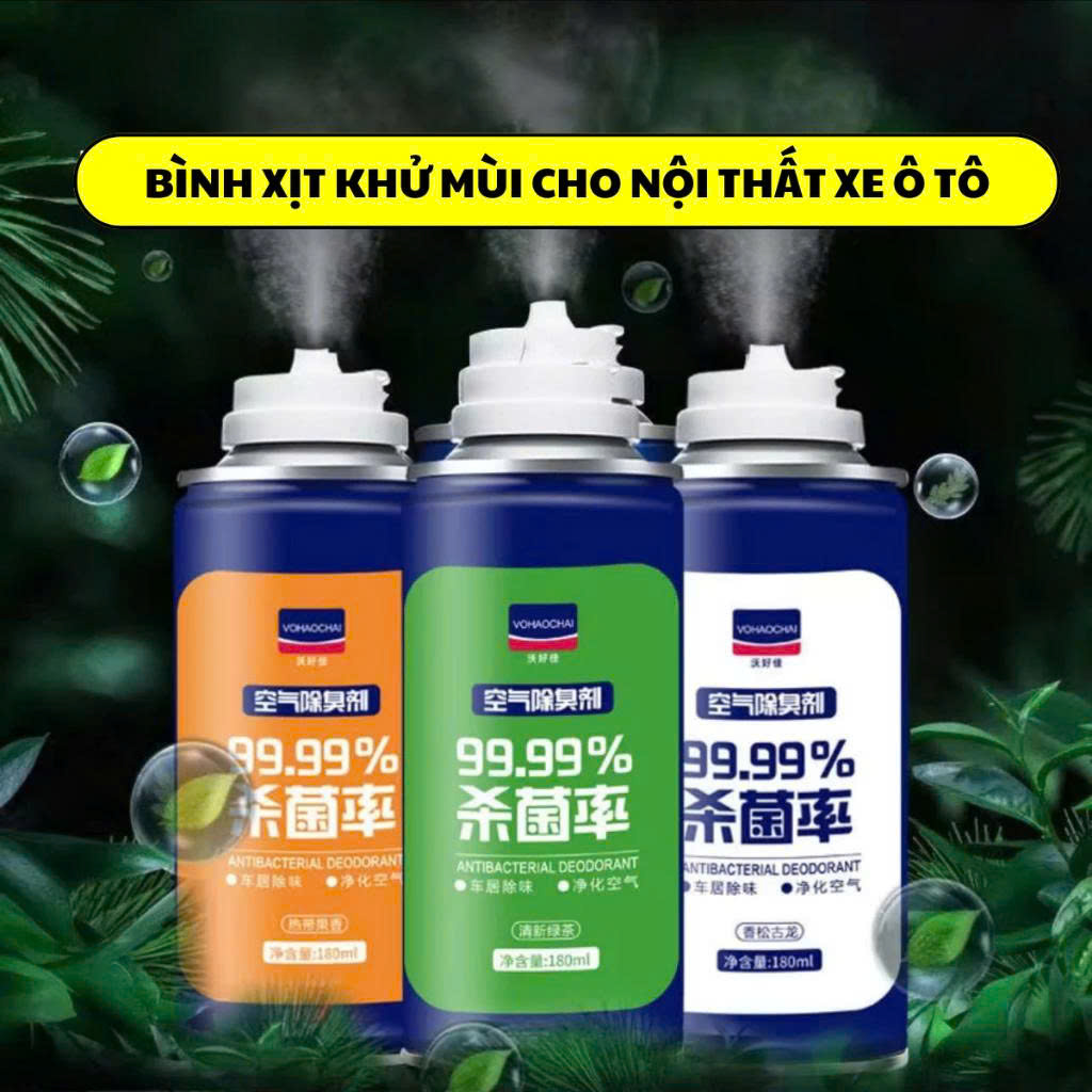 Disinfectant Deodorizing Spray for Interior Cleaning and Disinfection of Cars, Bedrooms, Kitchens, and Toilets 180ml Giá 29,000 Đồng*Miễn phí vận chuyển