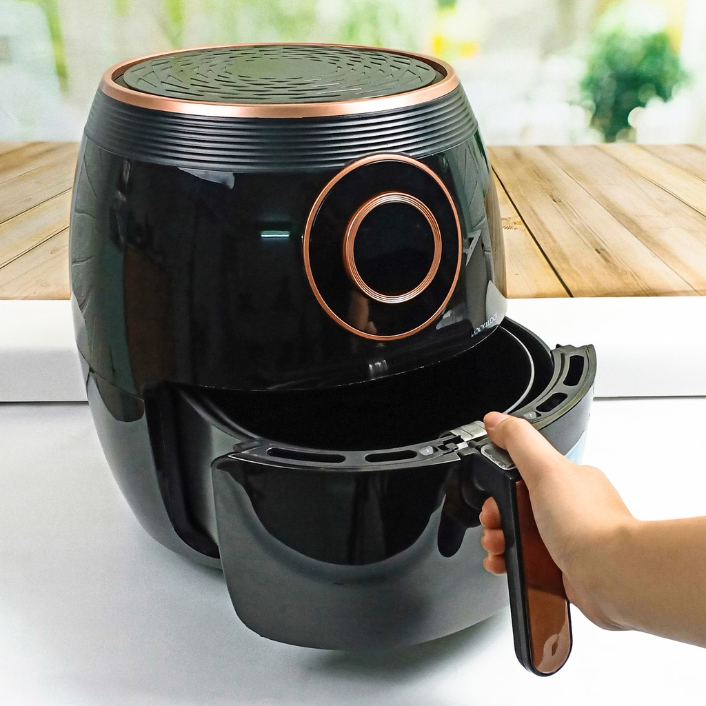 Nồi chiên không dầu điện tử lock&lock 5.5L EJF383BLK, Công nghệ mới hiện đại, Công suất 1800W, Bảo hành 12 tháng chính hãng