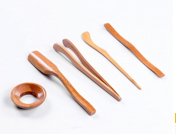 Bộ dụng cụ pha trà tre 5 món