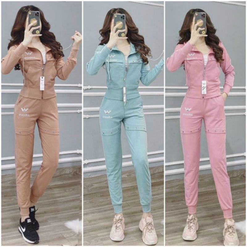 Set bộ thời trang armani thêu