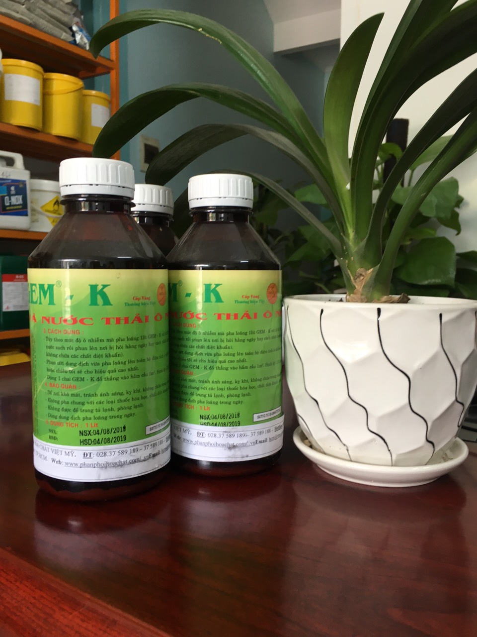 1 lít xử lý mùi hôi gem-k - xử lý nước thải