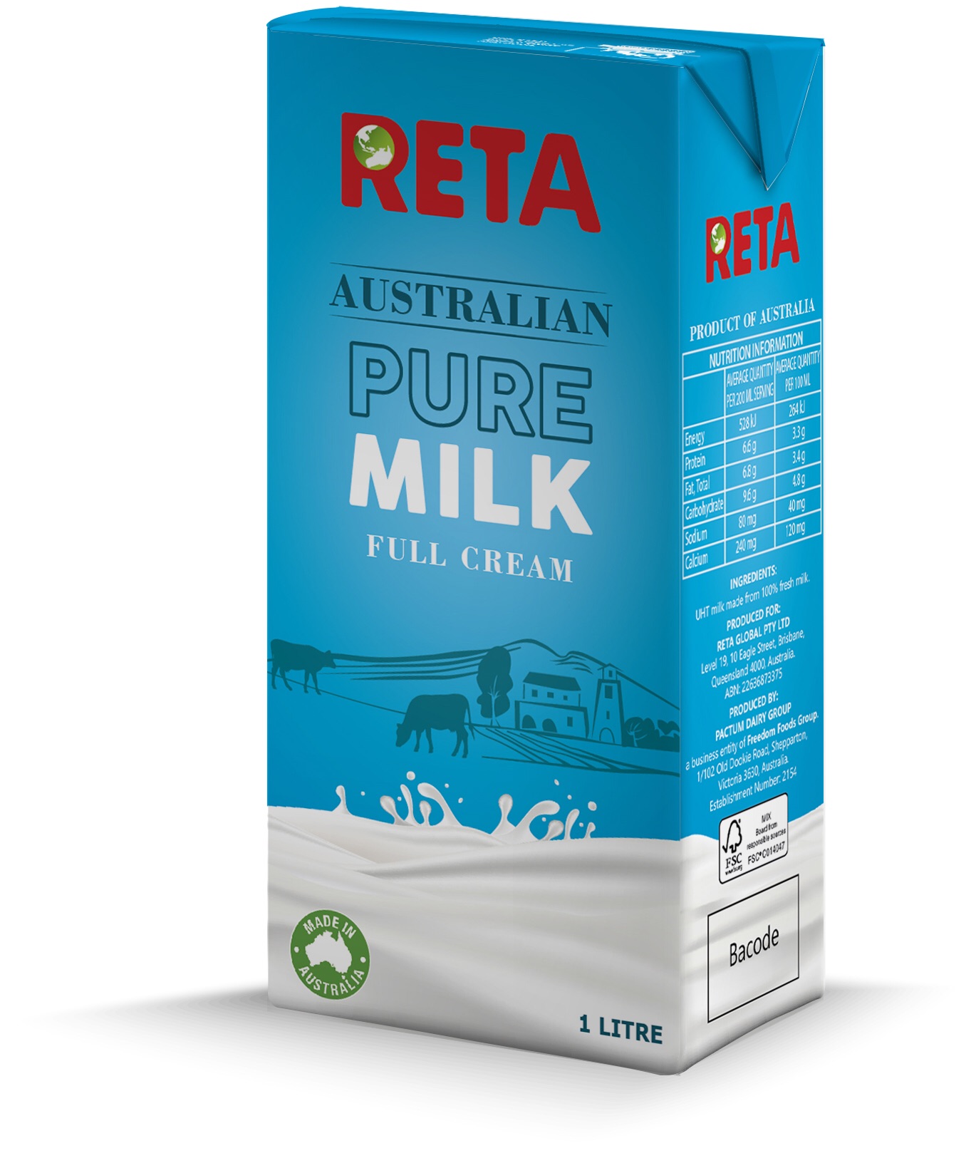 Sữa Tươi Nguyên Kem Greendale của Úc 1 Lít