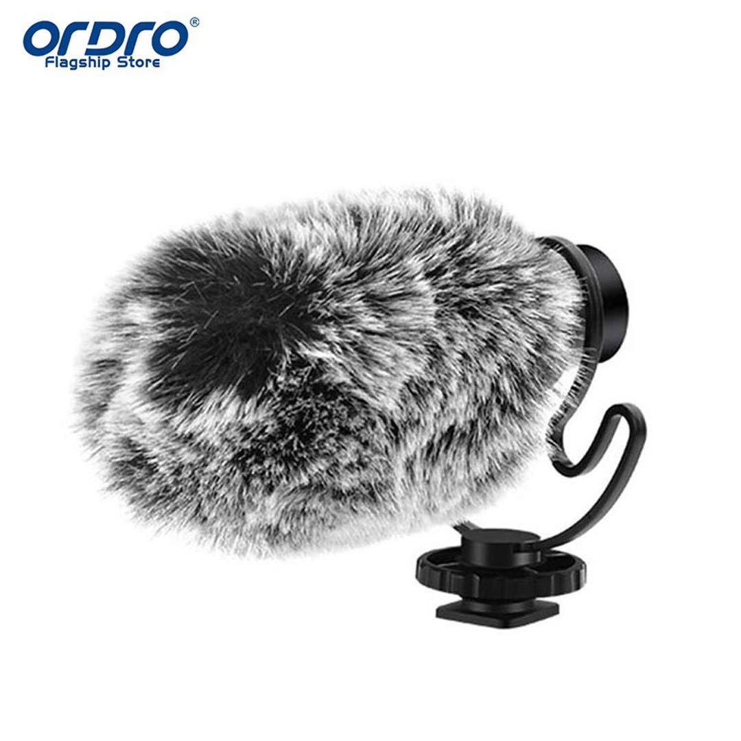 Ordro micrô cm-100 hỗ trợ micrô điện dung mở rộng hot shoe cho máy ảnh, điện thoại thông minh android, máy tính bảng, máy quay phim