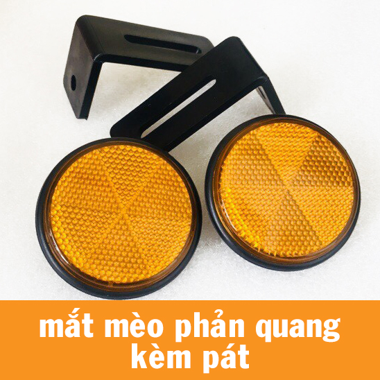 mắt mèo phản quang pát trước, pát sau, vòng phuộc đủ màu