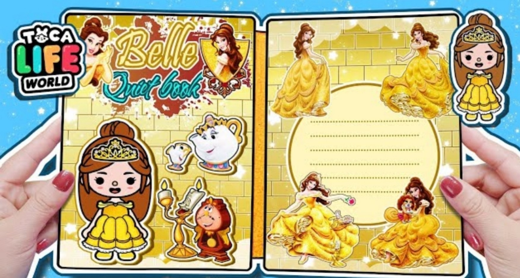 Ngôi nhà búp bê giấy Toca Boca - Ngôi Nhà Công chúa Belle