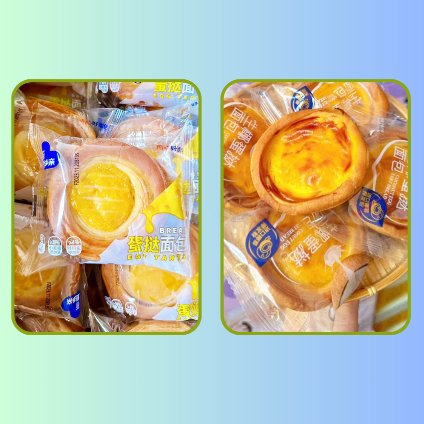 Combo 5 Bánh Mì Tart Trứng Vị Dừa, Phô Mai B172 - BeeGin Food