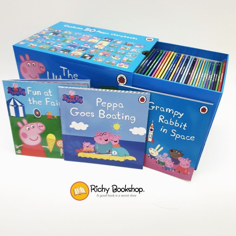 Bộ Peppa Pig Ultimate Collection 50 cuốn Nhập khẩu - miễn phí file nghe mp3