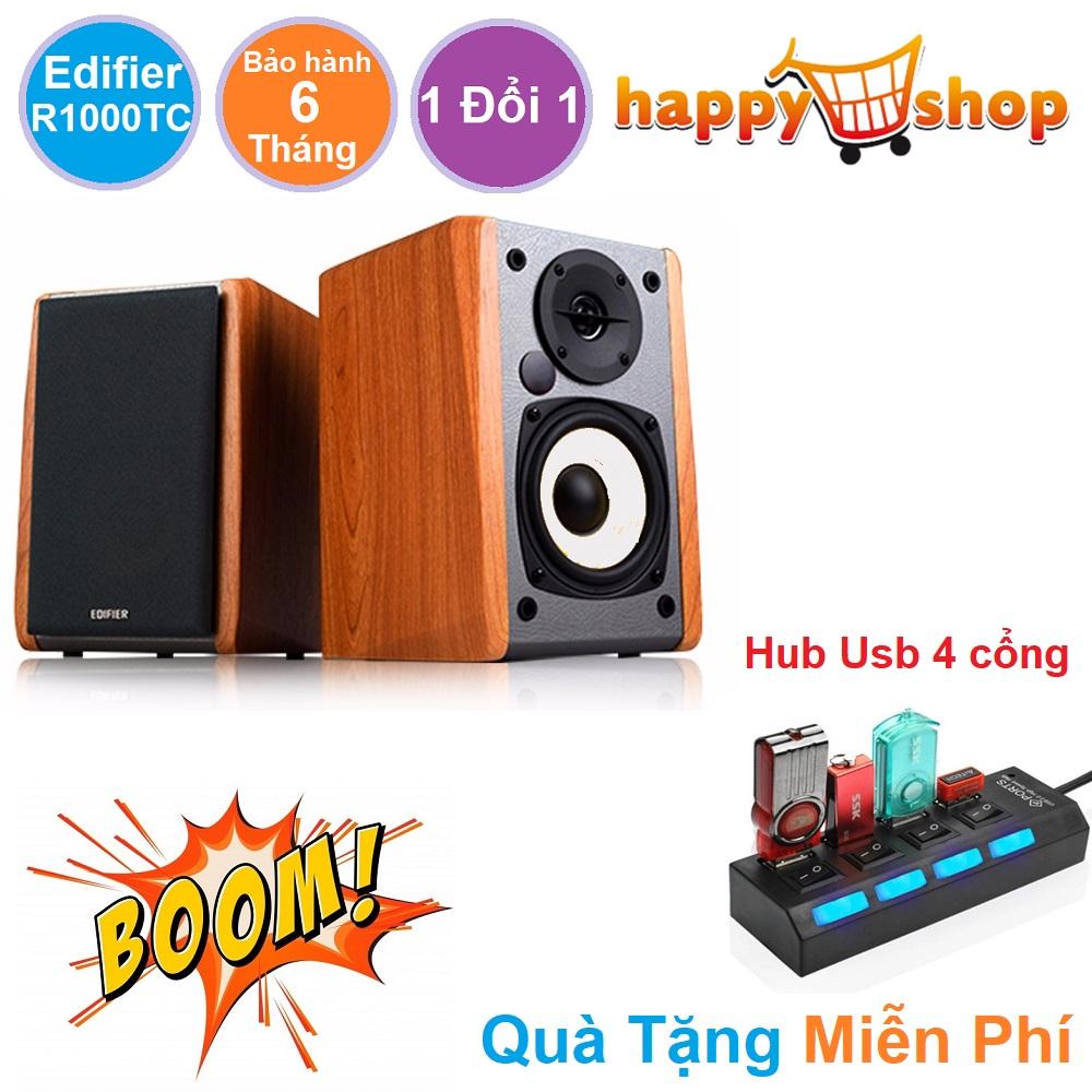 Loa kiểm âm cao cấp edifier r1000tc bảo hành 1 đổi 1 - tặng kèm hub chia 4 cổng usb có công tắc bật/tắt sr20