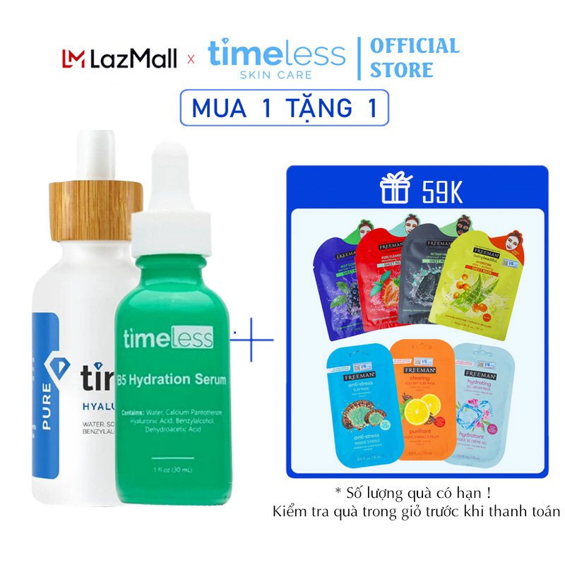 Combo Timeless Vitamin B5 + Timeless Hyaluronic Acid Pure Serum