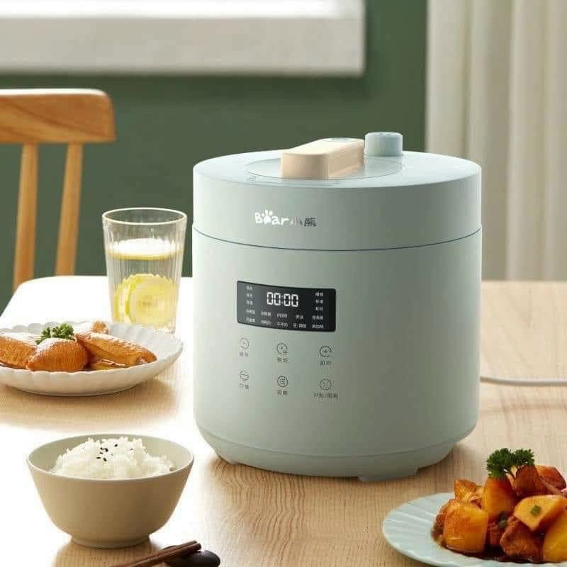 Nồi Áp Suất Điện 2,5 Lít Đa Năng BEAR YLB-A25F1 Nồi cơm Ninh gà Hầm xương Nấu cháo nhừ Bảo hành 12 tháng