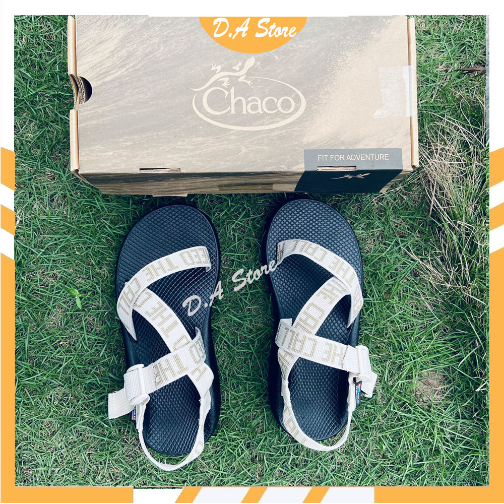 Giày Dép Chaco mẫu DÂY CHỮ đế thường 35-43 D.A Store dép  xăng đan nam nữ bền bỉ, năng động, bao bền - 4