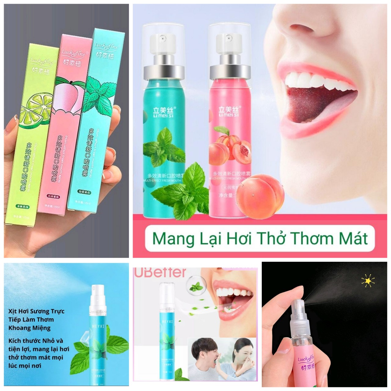 Combo 2 Chai Xịt Thơm Miệng Thảo Dược – Khử Mùi Hôi Miệng, Diệt Khuẩn, Hương Thơm Quyến Rũ, Hiệu Quả Cao Cho Nam Nữ