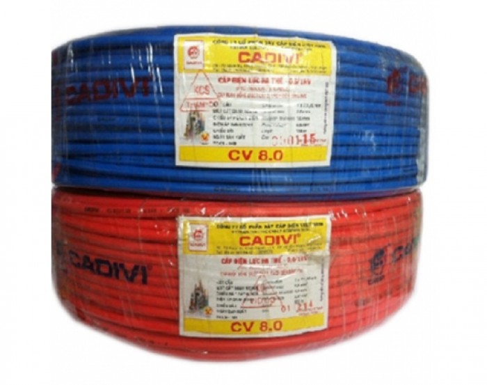 Dây cáp điện đơn cadivi cv 1.5mm2, cv 2.5mm2, cv 3.5mm2, cv 4.0mm2, cv 6.0mm2, cv 8.0mm2