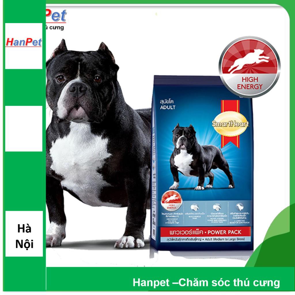 Gói 3 kg - Thức ăn dạng hạt PHÁT TRIỂN CƠ Smartheart Power pack Adult (chó lớn) (hàng nhập khẩu thailand) 1