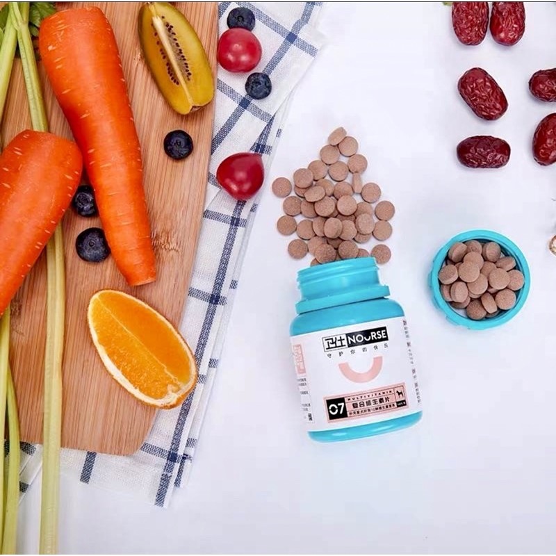●  VITAMIN NOURSE 07 CHO CHÓ GIÚP PT TOÀN DIỆN VÀ TĂNG ĐỀ KHÁNG (160 viên)