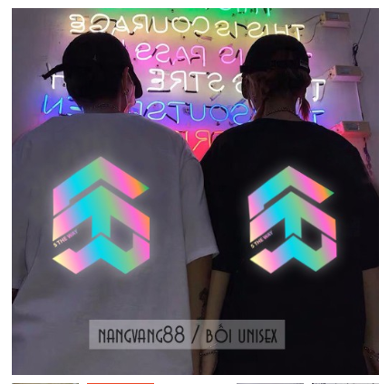 Áo Thun Thời Trang Five The Way Phản Quang 7 Màu