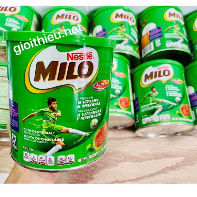 Sữa milo của mỹ hộp 400g