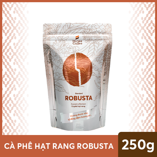 Cà phê hạt rang robusta cơ bản - 250g/500g/1kg - honee coffee