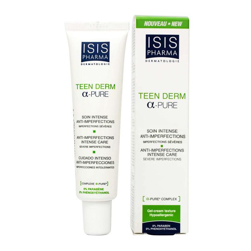 Kem hỗ trợ trị mụn trứng cá.teen derm alpha pure 30ml.
