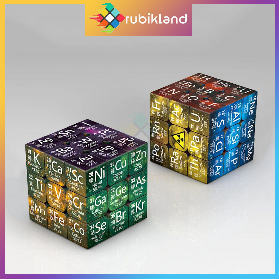 Rubik Hoá Học Toán Học Rubic 3x3 Bảng Tuần Hoàn Nguyên Tố Siêu Đẹp
