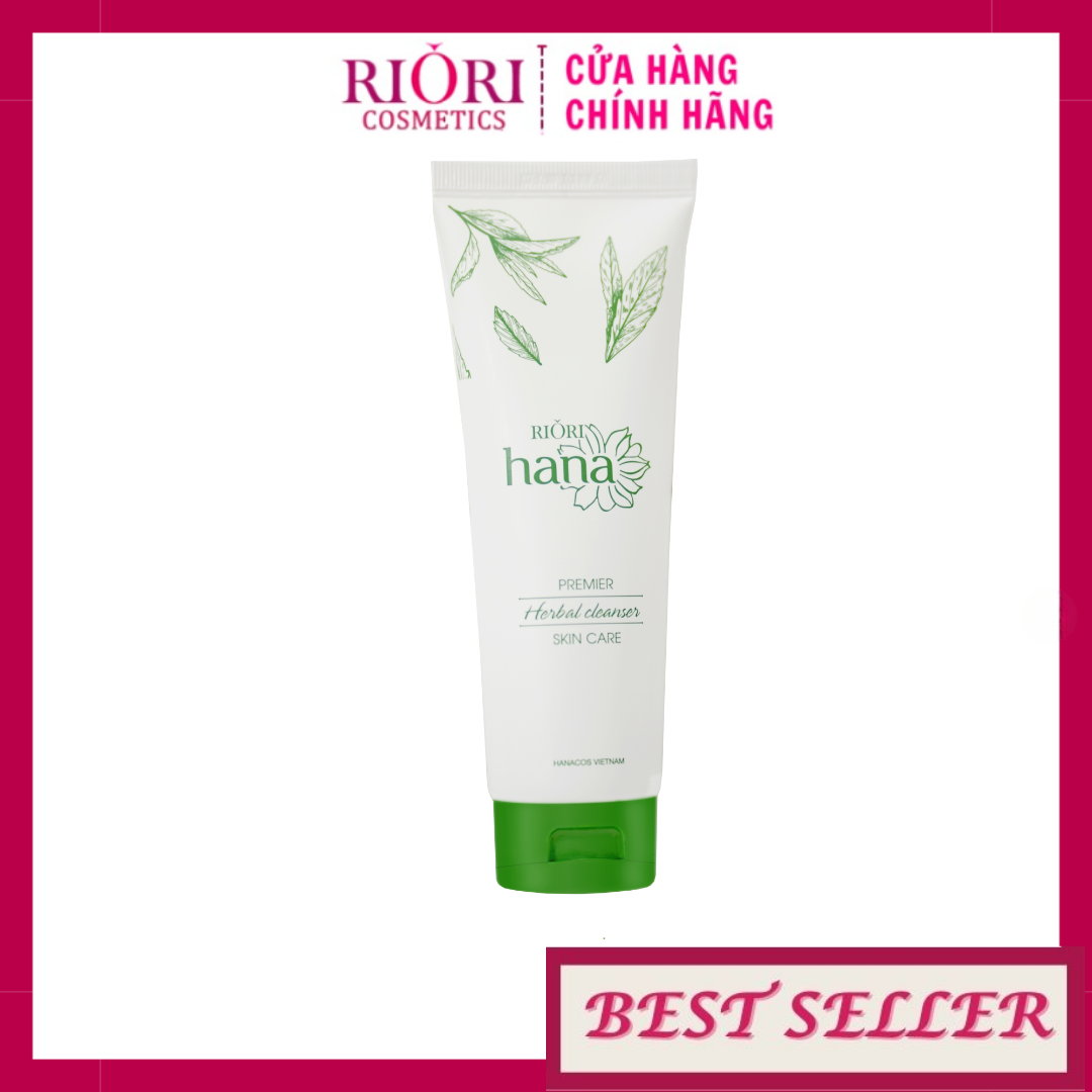 Sữa rửa mặt thảo dược dạng gel riori hana 120g
