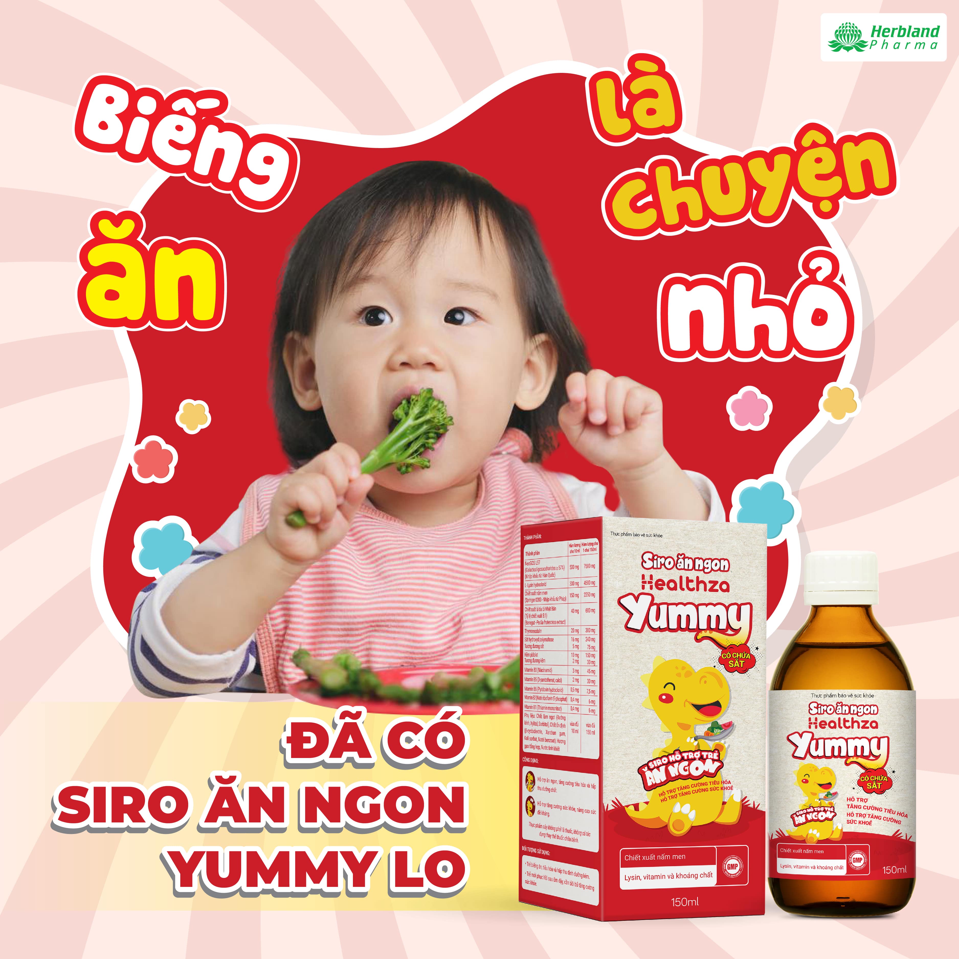 Siro ăn ngon healthza yummy lọ 150ml