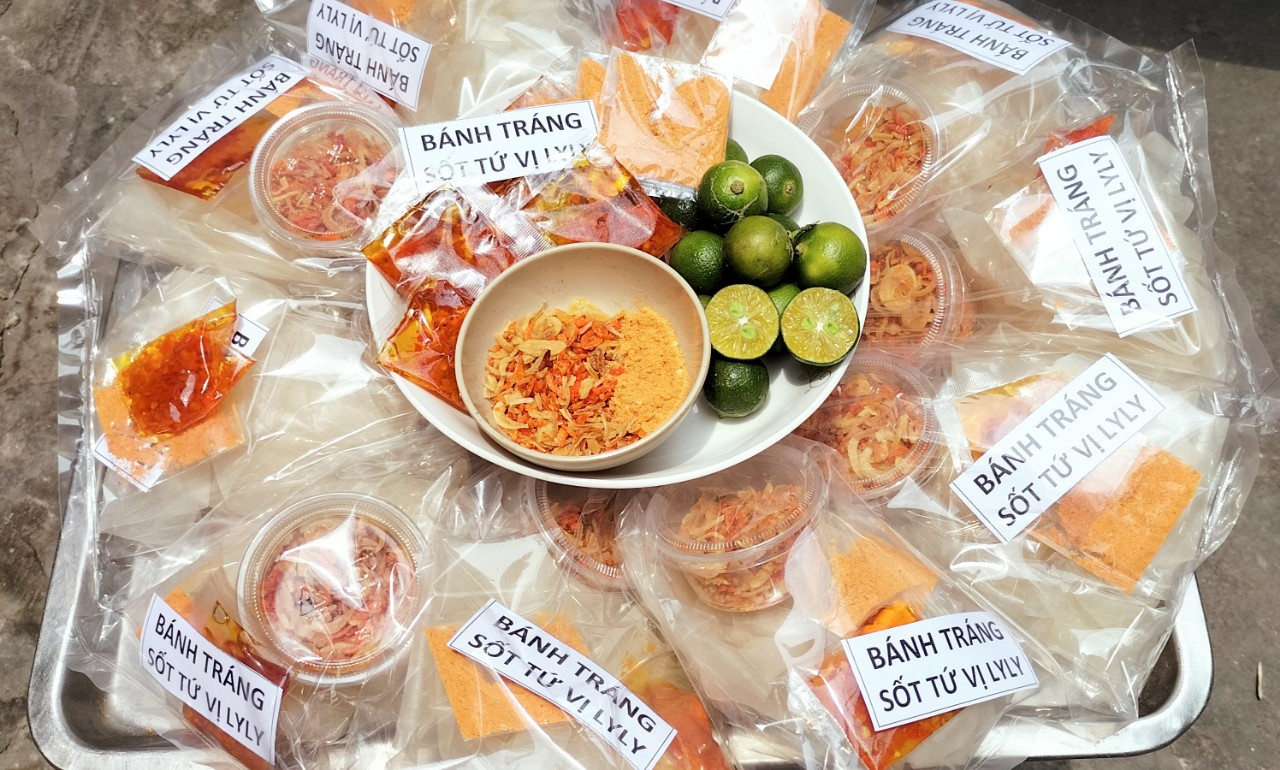 [NGON CHUẨN VỊ ) BÁNH TRÁNG CHẤM SỐT TỨ VỊ - COMBO 10 BỊCH/5 BỊCH /2 BỊCH