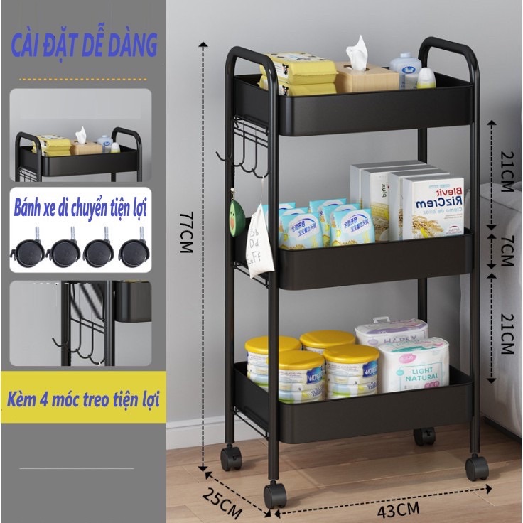 Kệ đa năng 3 tầng nâng cấp