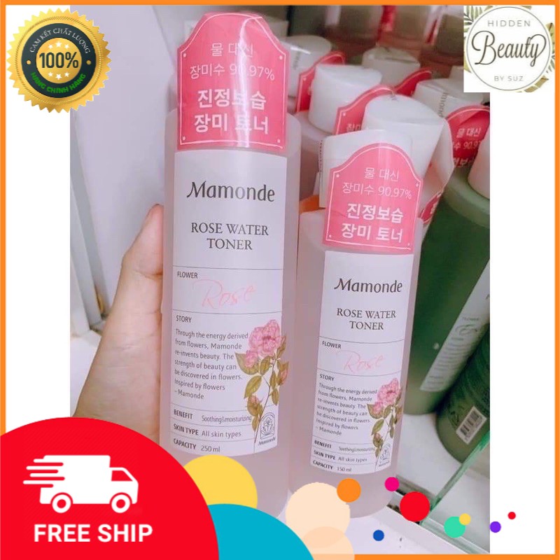 Nước Hoa Hồng Mamonde Rose water Toner 250ml