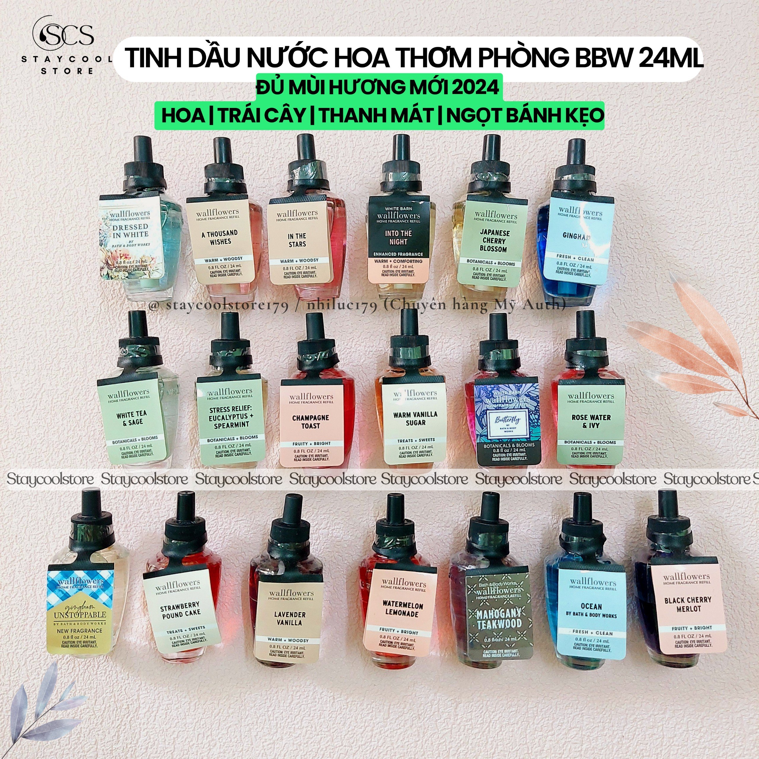 Tinh dầu xông thơm phòng Bath & Body Works 24ml