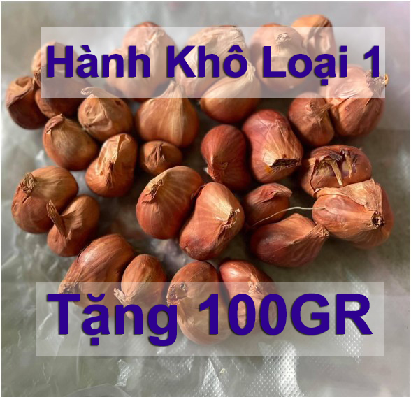 Hành Củ Khô Kinh Môn, Hành Tím khô, Hành Bắc, Củ hành kinh môn hành tím bắc thơm ngon loại 1 củ to 100GR