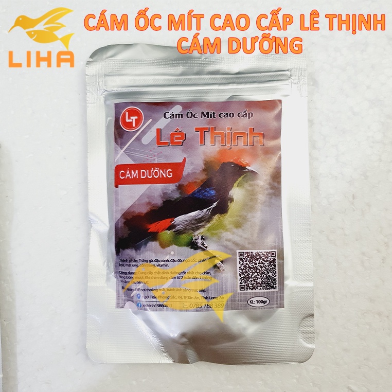 Cám lê thịnh ốc mít dưỡng 100gr - cám chim ốc mít