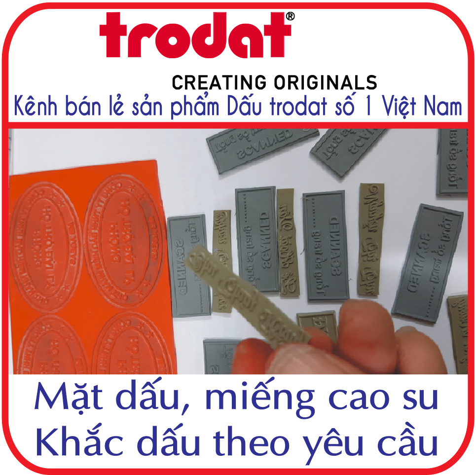 Mặt dấu, miếng cao su khắc theo yêu cầu