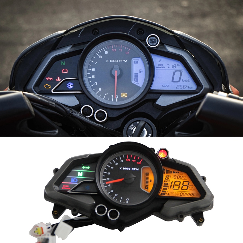 For Bajaj 200NS Tachometer Digital Odometer Motorcycle Speedometer Meter  Gauge LCD Instrument