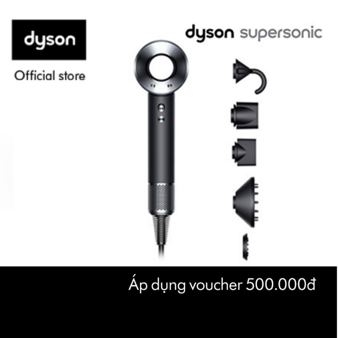 Voucher 500K + Voucher Tích Lũy 300K] Dyson Supersonic ™ Hair Dryer HD08  (Iron/Fuchsia) - Máy sấy tóc | Lazada.vn