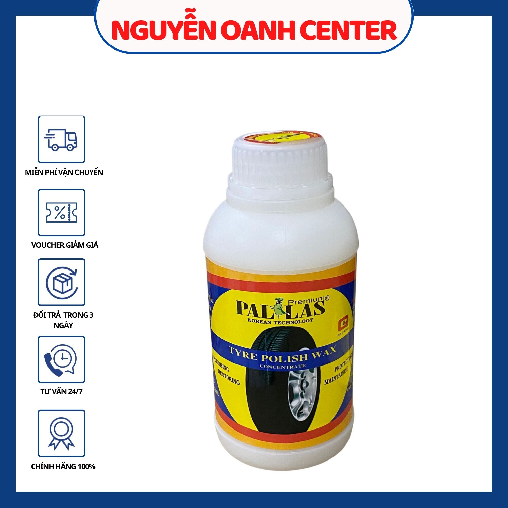 Wax Nano bóng vỏ xe bóng khô như mới pallas 500ml