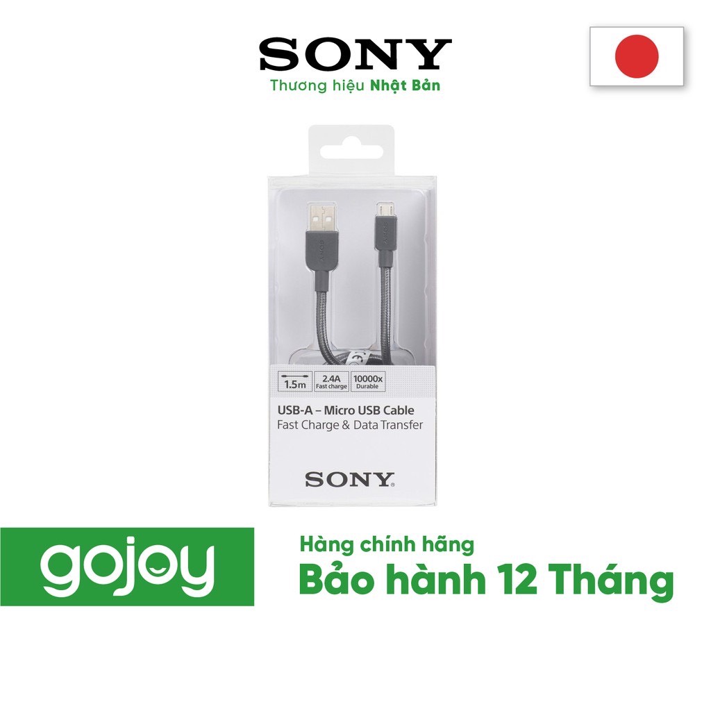 Cáp micro usb 1.5m sony cp-abp150 bảo hành 12 tháng chính hãng