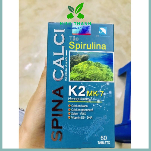 Canxi tảo Spirulina SPINA CALCI K2 MK7 giúp tăng chiều cao cho trẻ và chắc
