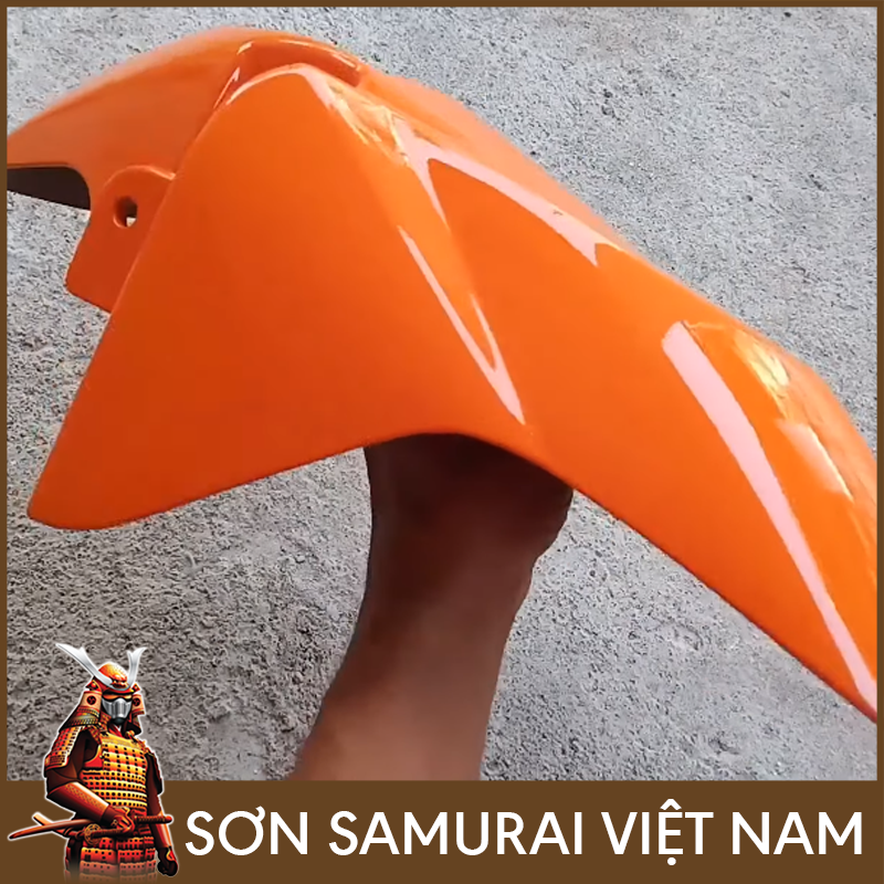 Sơn samurai màu cam ngọc trai - Chai sơn màu cam H351P sơn xịt samurai
