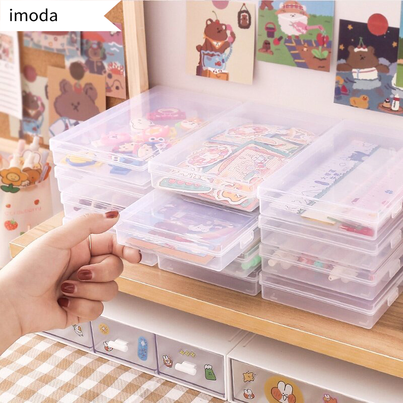Imoda hộp đựng sắp xếp để bàn văn phòng phẩm cho album ảnh/nhãn dán/băng dính- INTL