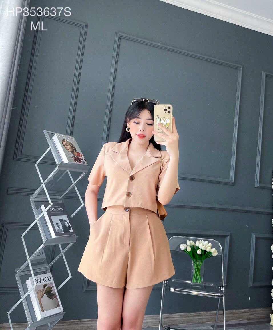 Sét bộ giả Vest quần lửng