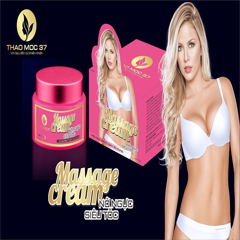 [ Chính Hãng +Quà Tặng ] COMBO 2 Kem massage nở ngực siêu tốc Thảo Mộc 37, tăng size vòng 1 siêu tốc trong vòng 7 ngày