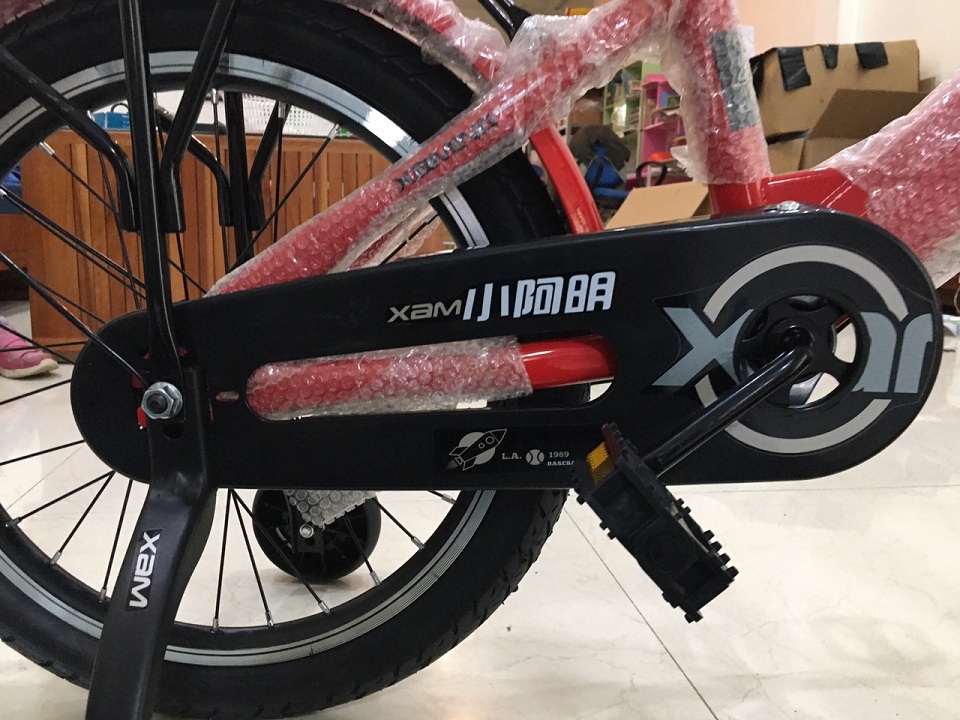 Xe đạp trẻ em thể thao Xaming có rỏ và gác baga size 14 16