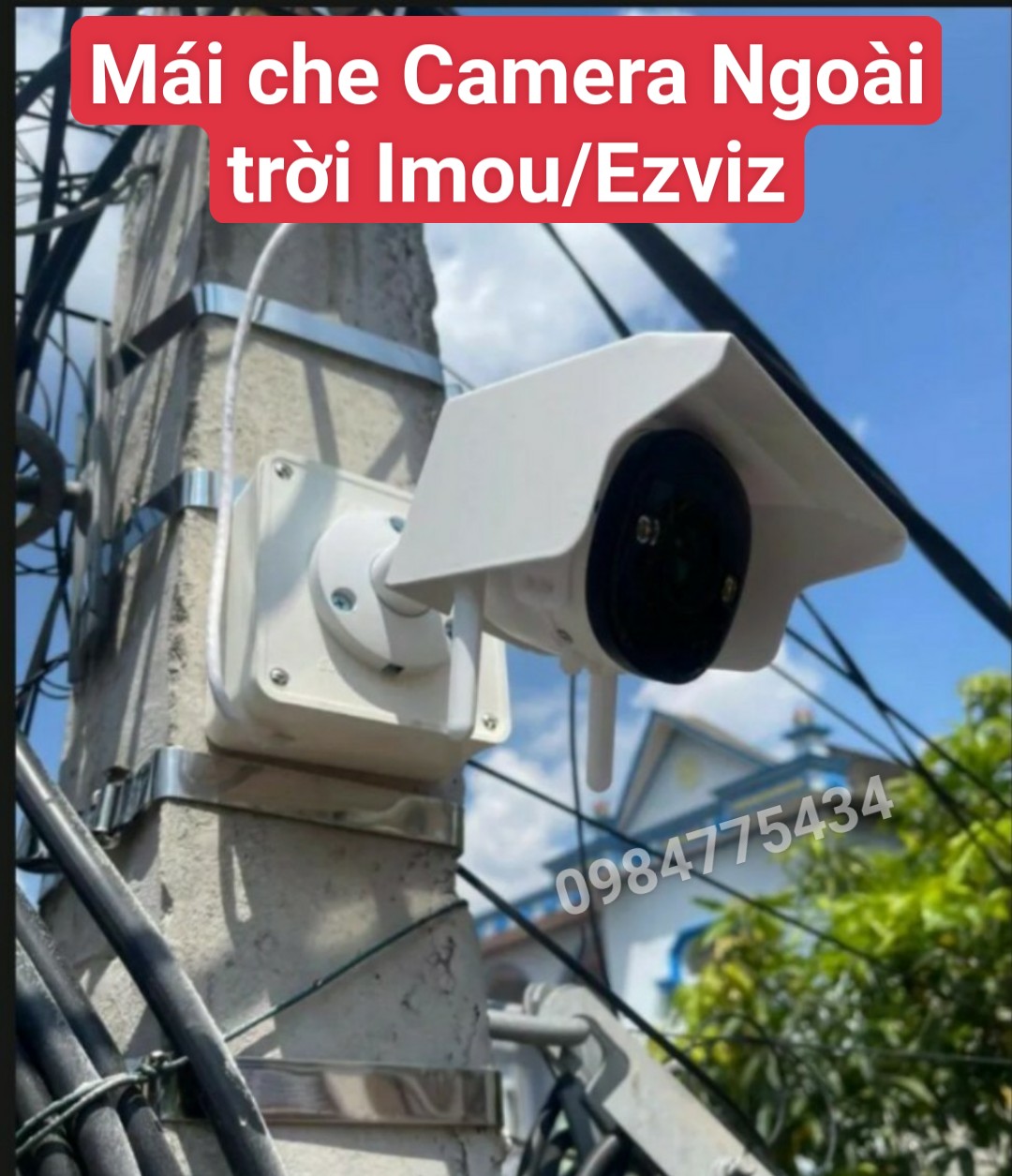 Mái che Camera ngoài trời Imou/Ezviz bằng nhựa siêu bền