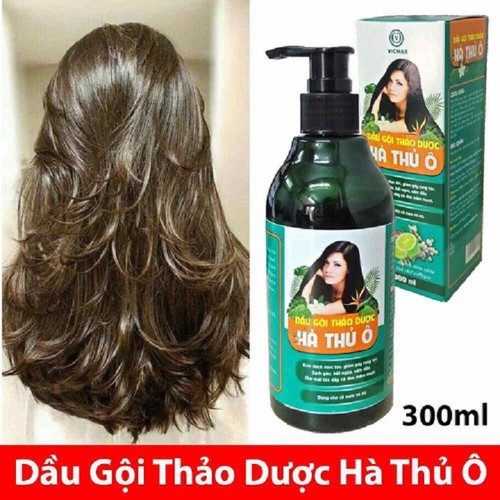 CHAI DẦU GỘI THẢO DƯỢC HÀ THỦ Ô - Dầu Gội Thảo Dược Hà Thủ Ô 300ml kích thích mọc tóc, giảm rụng tóc-DẦU GỘI THẢO DƯỢC HÀ THỦ Ô BỒ KẾT SẢ CHANH