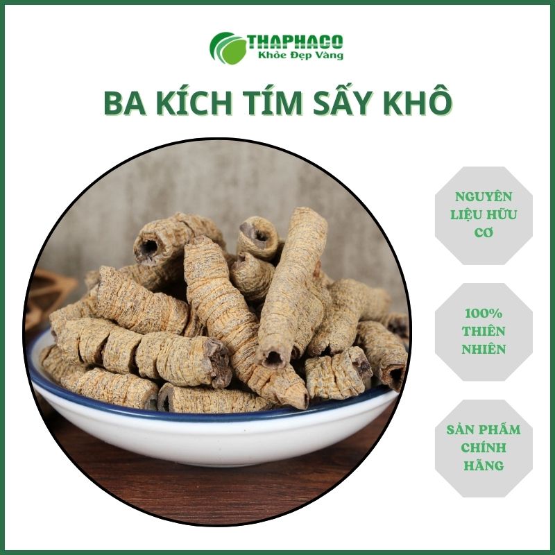 Ba kích tím rút lõi - Thảo dược ngâm rượu - Túi lớn loại 1kg- Hỗ trợ cải thiện sức khỏe sinh lý nam giới