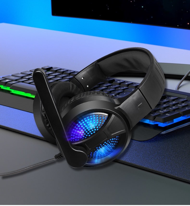 Tai nghe gaming A69 Đèn LED RGB có Mic chơi game hoặc họn online cực chất giá tốt