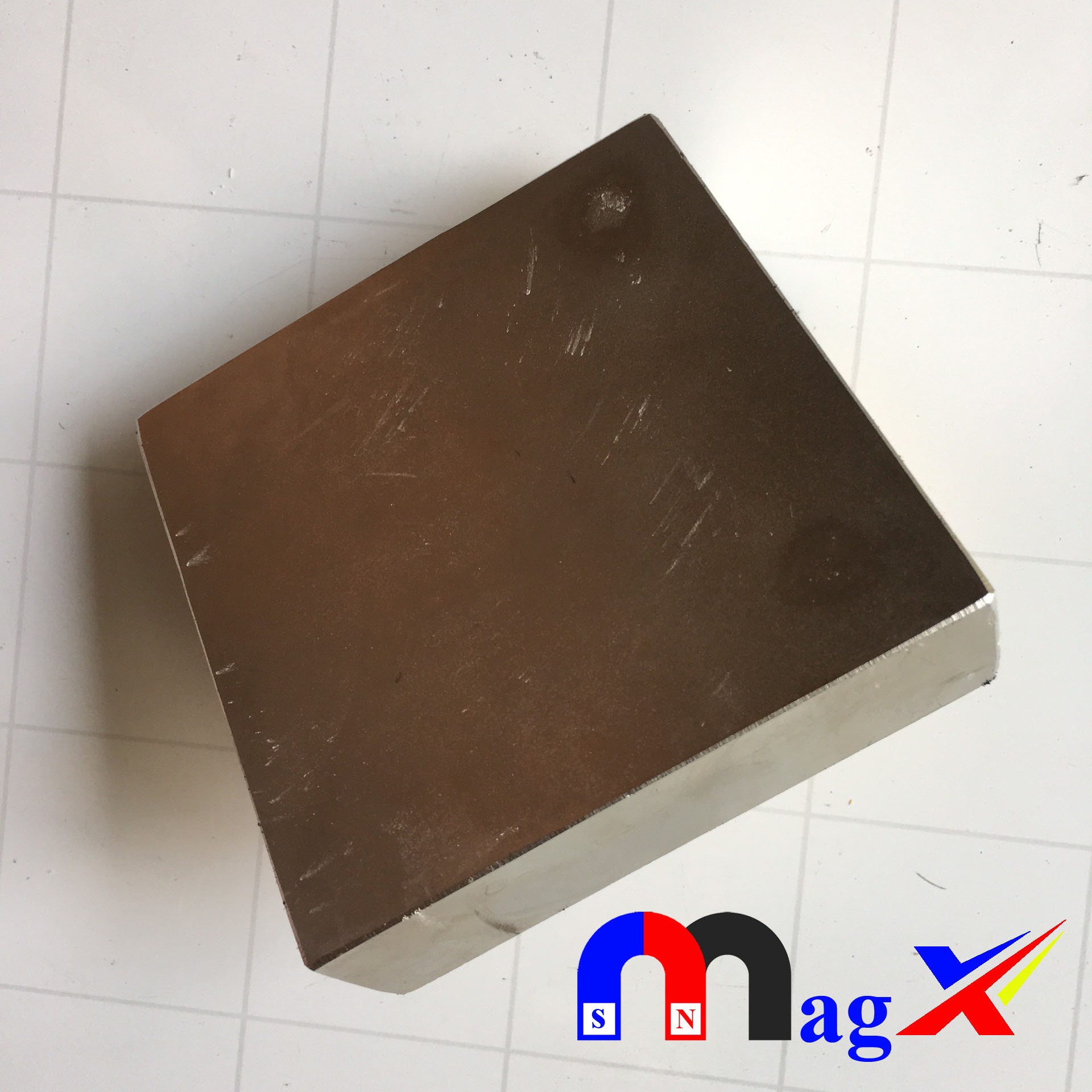 Nam châm siêu mạnh 100x100x30mm - nam châm đất hiếm mã n35