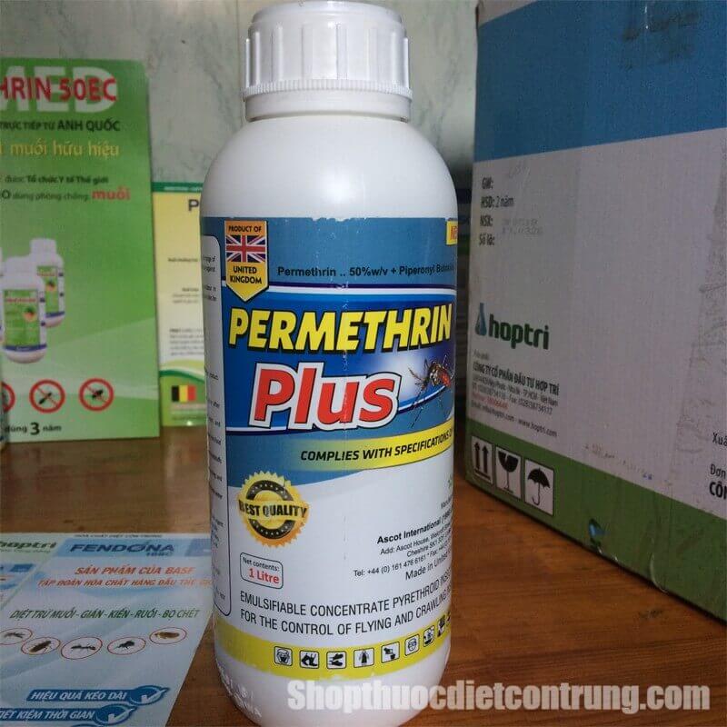 [Hoàn Tiền 10%] Thuốc xịt muỗi y tế Permethrin Plus 1000ml Anh Quốc diệt muỗi kiến gián hiệu quả an toàn sau 24 giờ